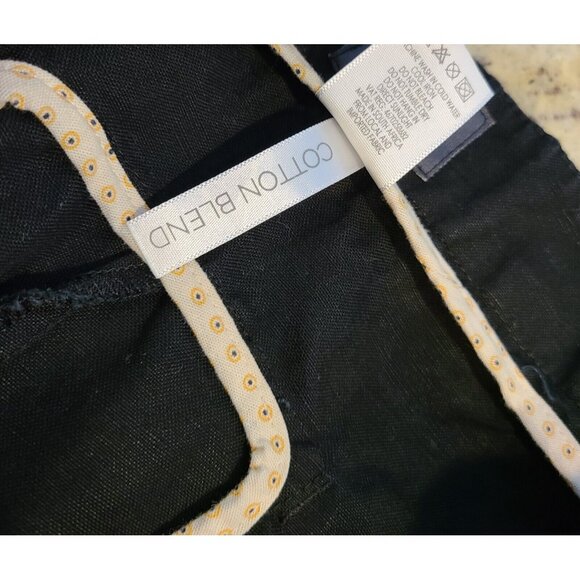 A.L.C. Women's Size 36 Asymmetric Hem Black Preppy Cotton Blend 36x24" Capri XL - Picture 10 of 16